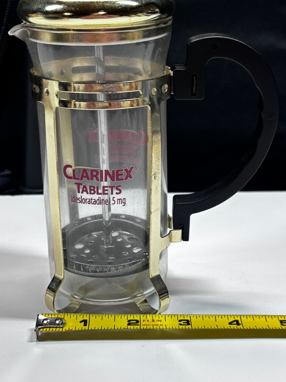 VTG Clarinex Tablets Working French Press / Pharmaceutical Collectible - Picture 11 of 12